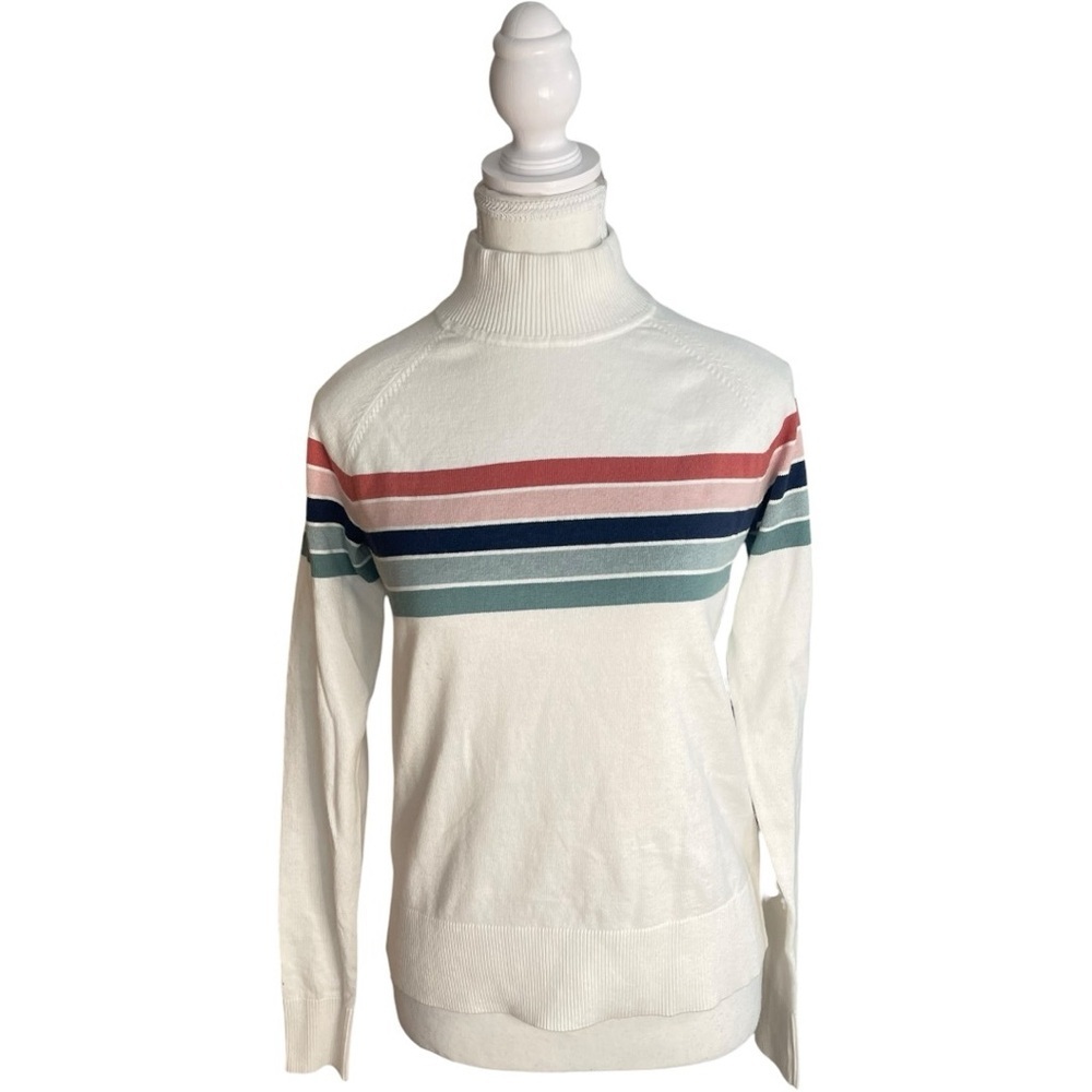 Southern Tide Brynlee Chest Stripe Sweater White
